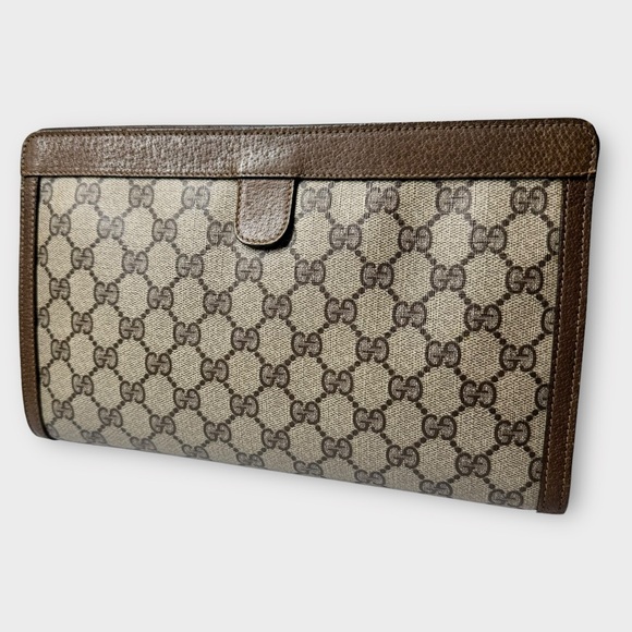 Gucci Supreme GG Monogram Accessory Collection Clutch Crossbody Bag - Picture 4 of 14